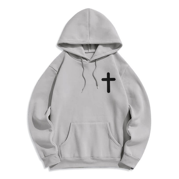 Christianartworkshop Sudadera con capucha extragrande de felpa con la frase "Jesús te ama" - image 8