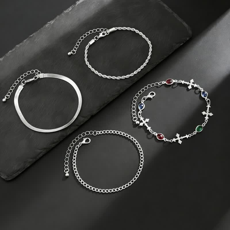 Christianartworkshop Elegante pulsera multiusos de aleación con diseño de cruz: un símbolo de devoción silenciosa. - image 9