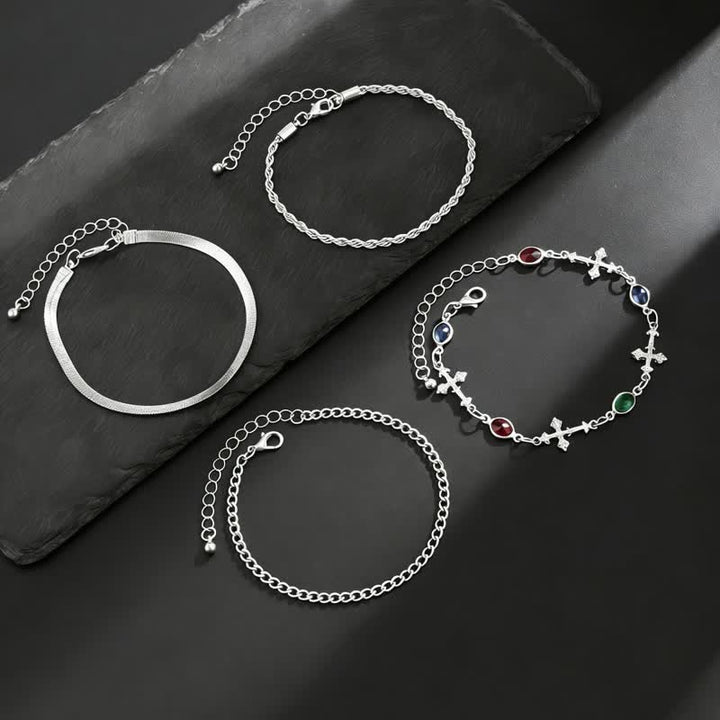 Christianartworkshop Elegante pulsera multiusos de aleación con diseño de cruz: un símbolo de devoción silenciosa. - image 9