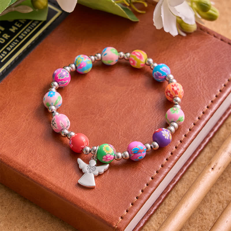 Christianartworkshop Pulsera con estampado floral, cruz y Espíritu Santo: portadora de suave protección divina. - image 9