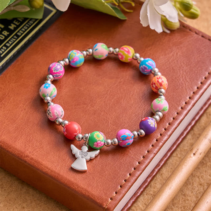 Christianartworkshop Pulsera con estampado floral, cruz y Espíritu Santo: portadora de suave protección divina. - image 9