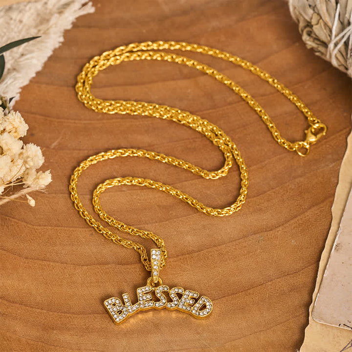 Christianartworkshop Collar con dije bendecido de aleación brillante: símbolo de la suave gracia celestial. - image 1