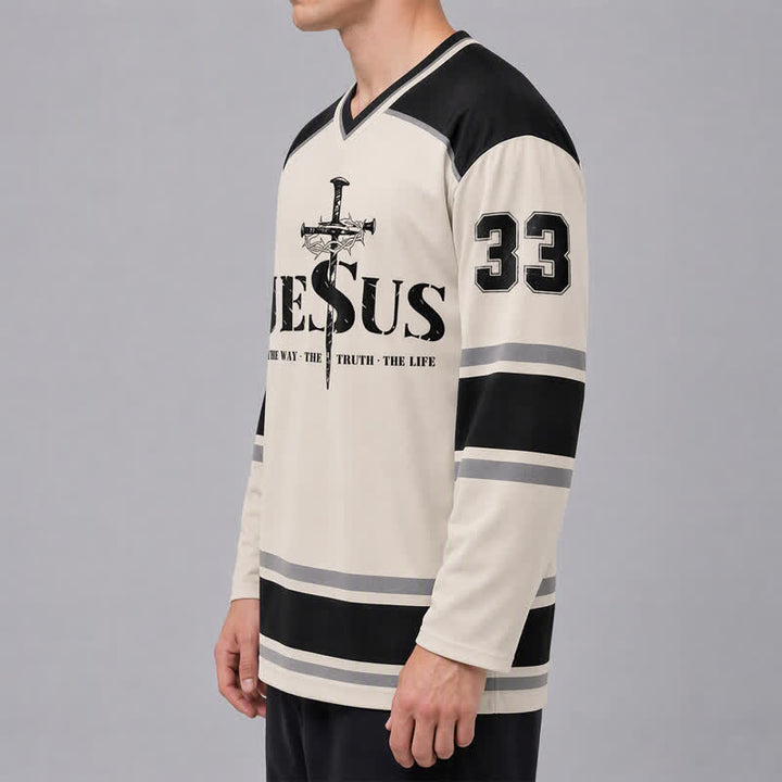 Christianartworkshop Camiseta de hockey de manga larga Jesus 33 Crown Of Thorns - image 6