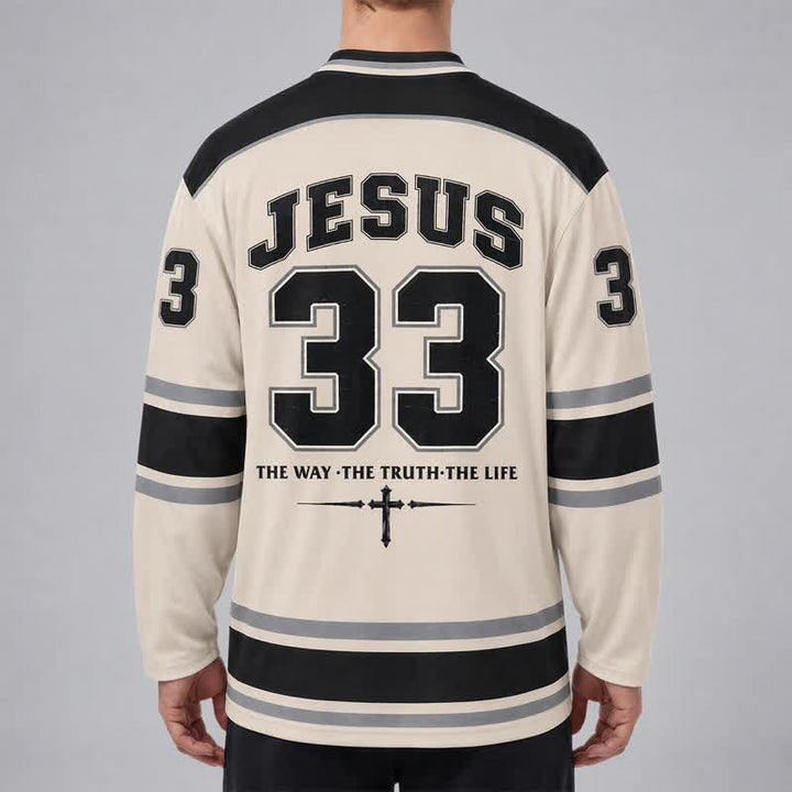 Christianartworkshop Camiseta de hockey de manga larga Jesus 33 Crown Of Thorns - image 4