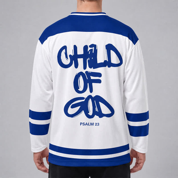 Christianartworkshop Camiseta de hockey del Sagrado Corazón, Hijo de Dios, Salmo 23 - image 4
