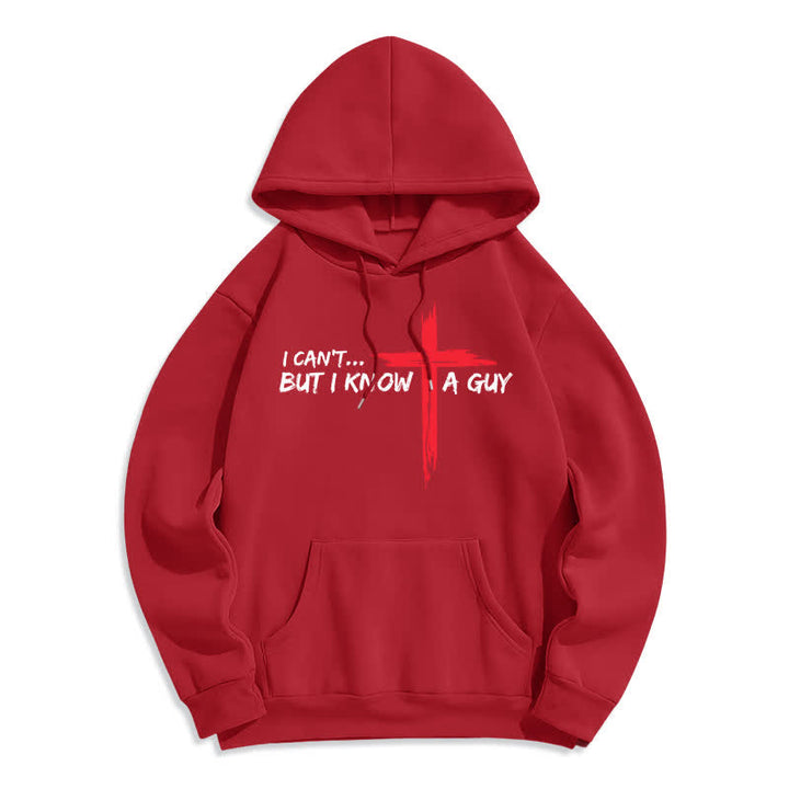 Christianartworkshop No puedo, pero conozco a un chico con una sudadera con capucha cruzada. - Rojo - 2XL - image 6