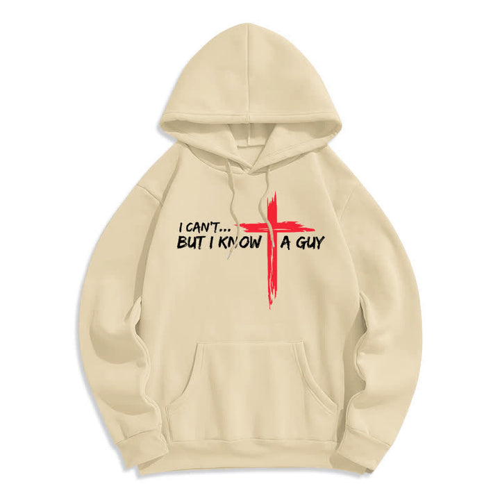 Christianartworkshop No puedo, pero conozco a un chico con una sudadera con capucha cruzada. - Beige - 2XL - image 7