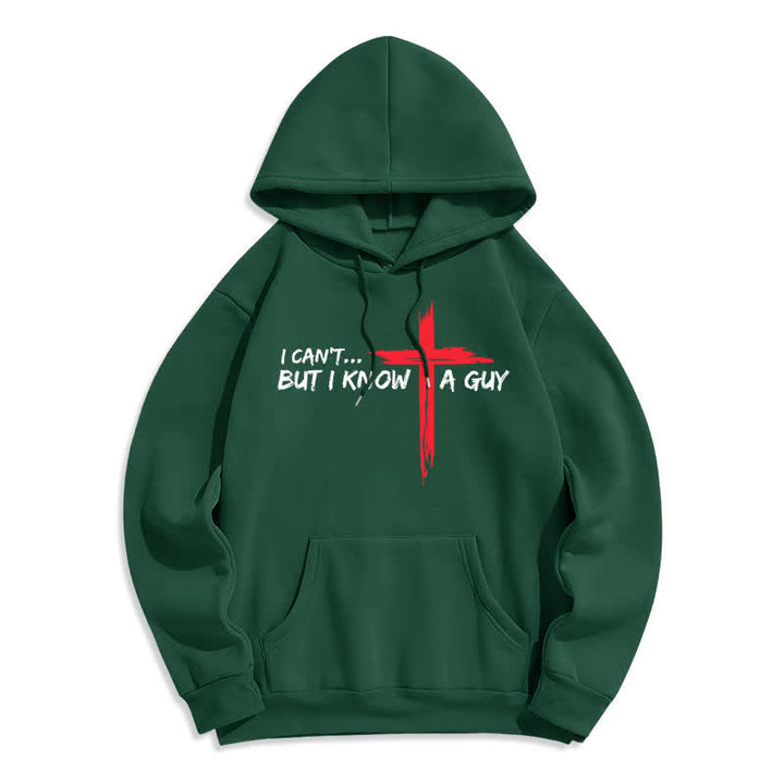 Christianartworkshop No puedo, pero conozco a un chico con una sudadera con capucha cruzada. - Verde - 2XL - image 0