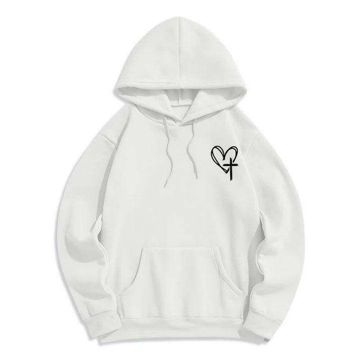 Christianartworkshop Sudadera con capucha extragrande de felpa "Walking By Faith" - image 17