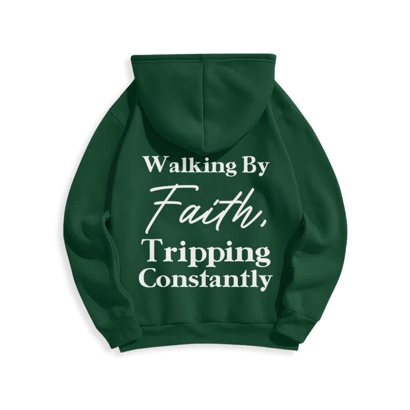 Christianartworkshop Sudadera con capucha extragrande de felpa "Walking By Faith" - image 10