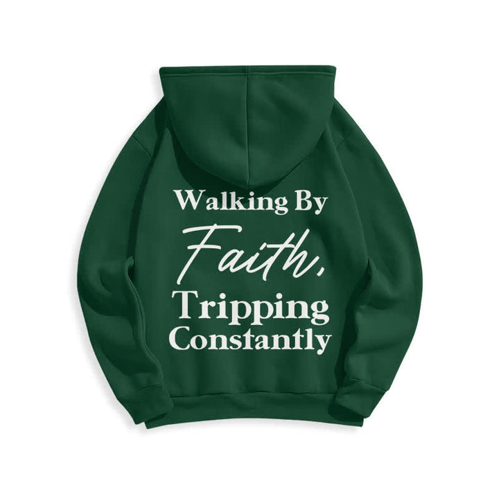 Christianartworkshop Sudadera con capucha extragrande de felpa "Walking By Faith" - image 10