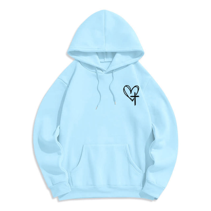 Christianartworkshop Sudadera con capucha extragrande de felpa "Walking By Faith" - image 23