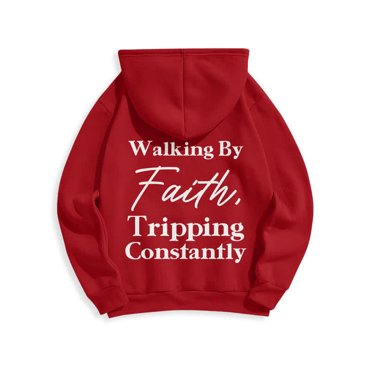 Christianartworkshop Sudadera con capucha extragrande de felpa "Walking By Faith" - image 19