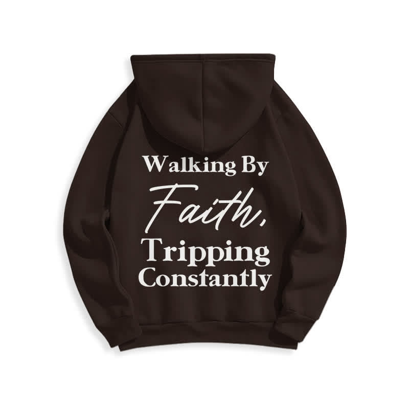 Christianartworkshop Sudadera con capucha extragrande de felpa "Walking By Faith" - image 4