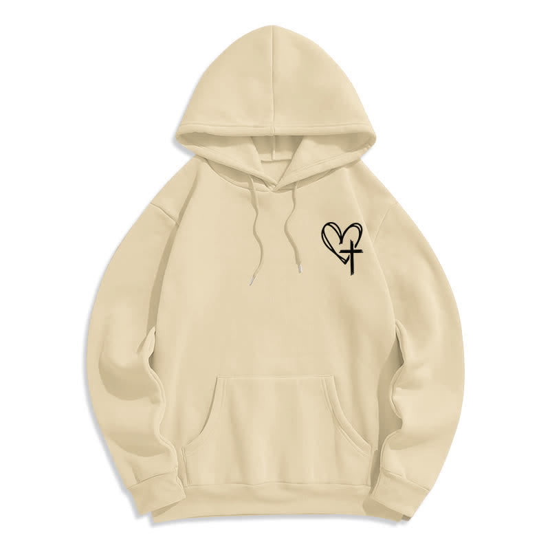 Christianartworkshop Sudadera con capucha extragrande de felpa "Walking By Faith" - image 8