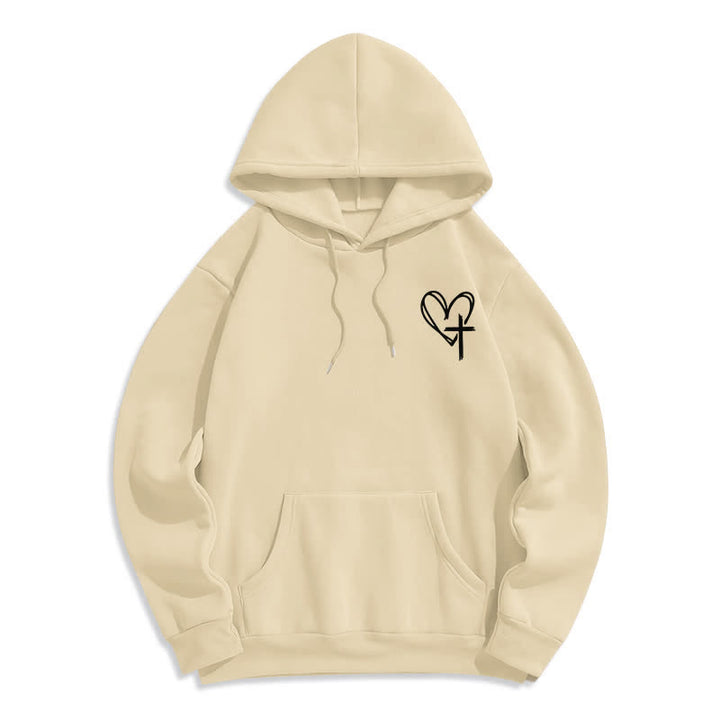 Christianartworkshop Sudadera con capucha extragrande de felpa "Walking By Faith" - image 8