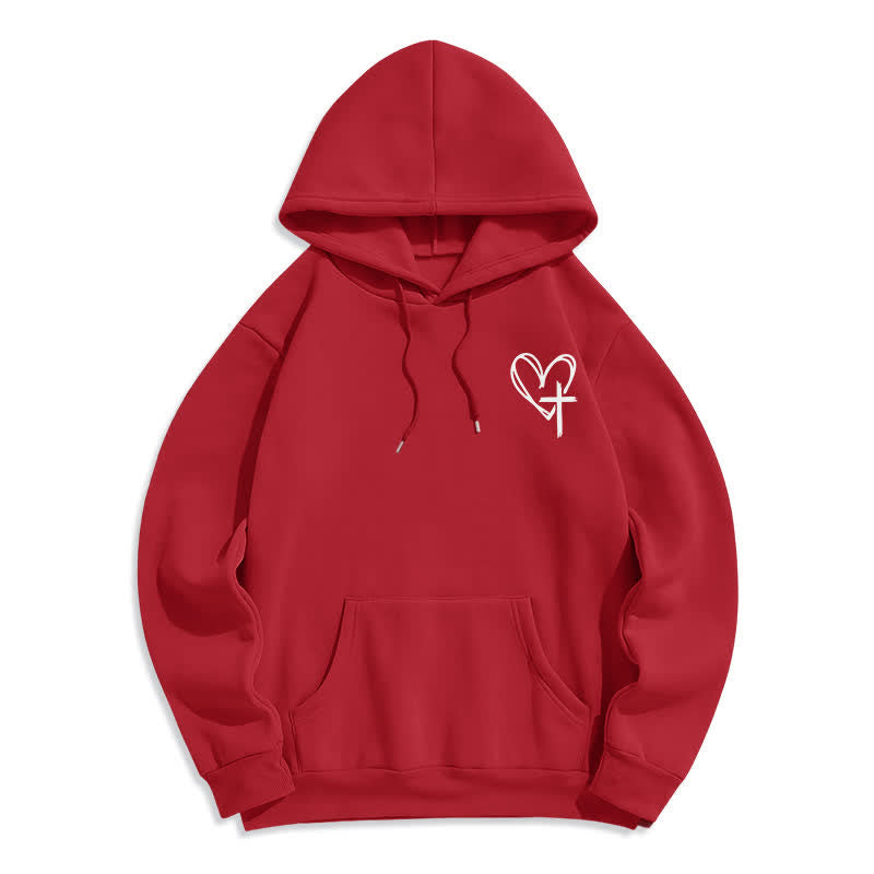 Christianartworkshop Sudadera con capucha extragrande de felpa "Walking By Faith" - image 20