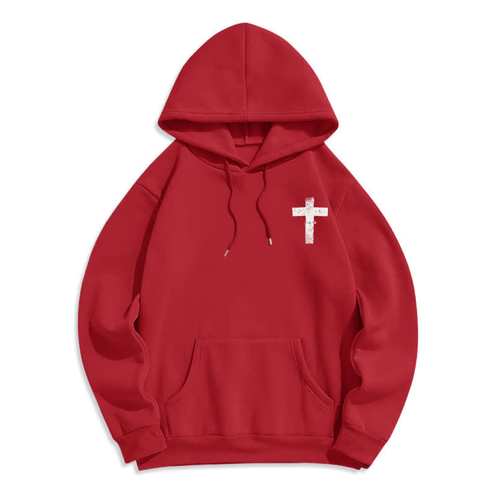 Christianartworkshop Sudadera con capucha forrada de felpa con estampado desgastado "Busca a Jesús" - image 23