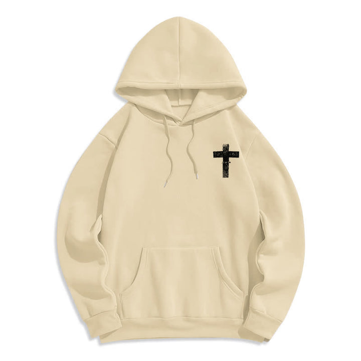 Christianartworkshop Sudadera con capucha forrada de felpa con estampado desgastado "Busca a Jesús" - image 14