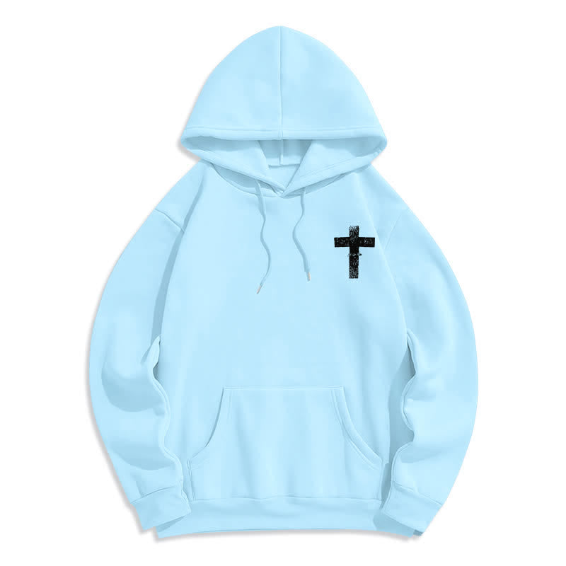 Christianartworkshop Sudadera con capucha forrada de felpa con estampado desgastado "Busca a Jesús" - image 20