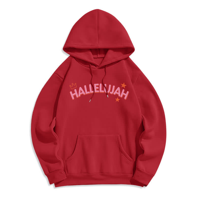 Christianartworkshop Sudadera con capucha polar Hallelujah Crowned Stars - image 11