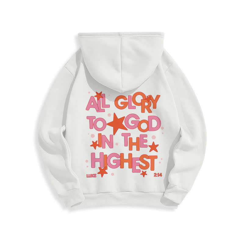 Christianartworkshop Sudadera con capucha polar Hallelujah Crowned Stars - image 1