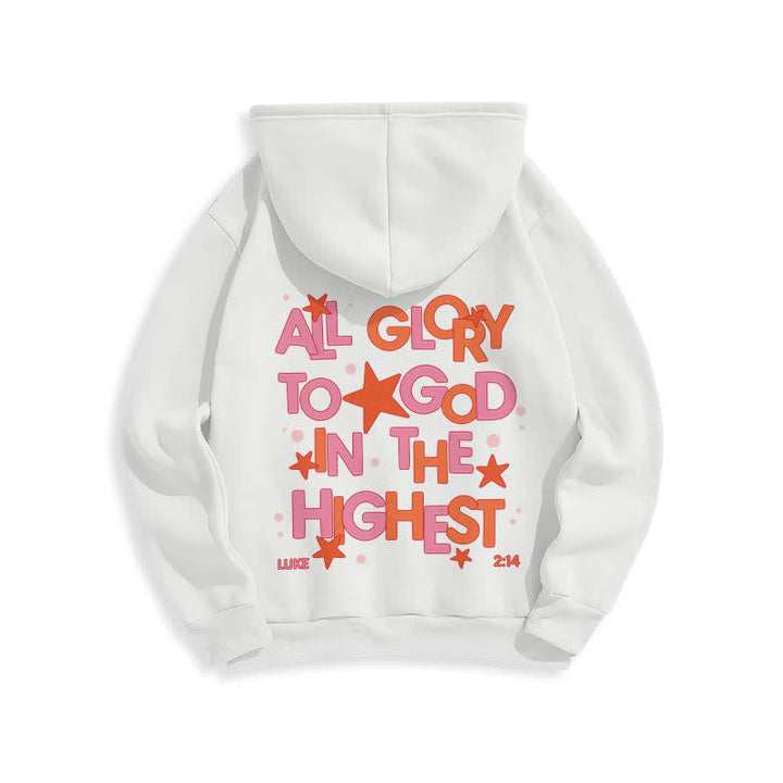 Christianartworkshop Sudadera con capucha polar Hallelujah Crowned Stars - image 1