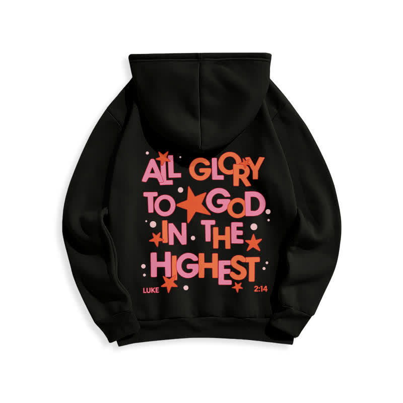 Christianartworkshop Sudadera con capucha polar Hallelujah Crowned Stars - image 4