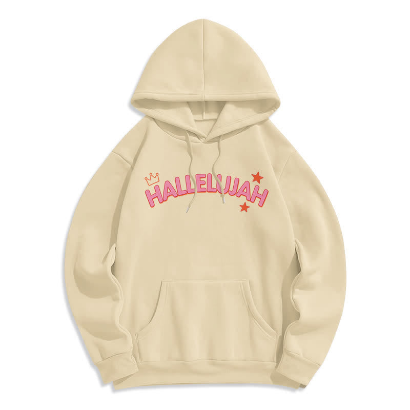 Christianartworkshop Sudadera con capucha polar Hallelujah Crowned Stars - image 20