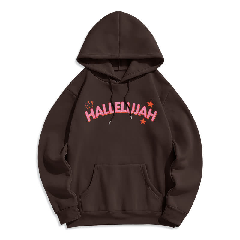Christianartworkshop Sudadera con capucha polar Hallelujah Crowned Stars - image 14