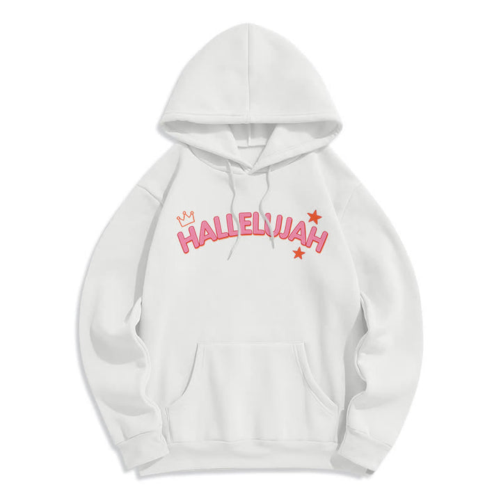 Christianartworkshop Sudadera con capucha polar Hallelujah Crowned Stars - image 2