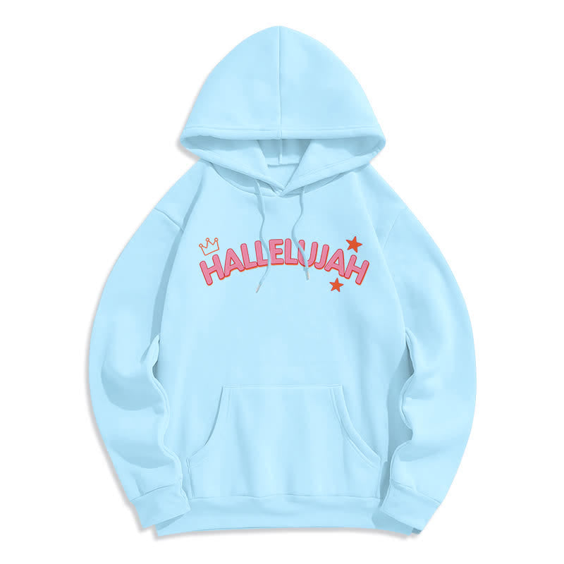 Christianartworkshop Sudadera con capucha polar Hallelujah Crowned Stars - image 23