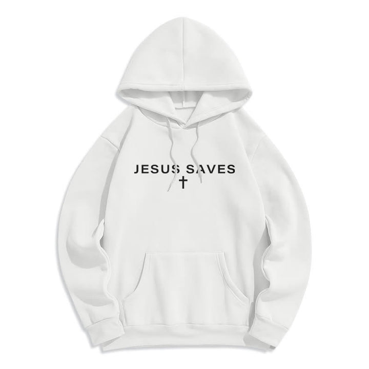 Christianartworkshop Sudadera con capucha forrada de felpa estilo streetwear con estampado de Jesús es Rey - image 5