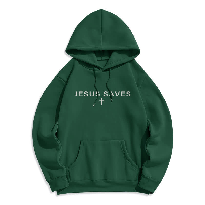 Christianartworkshop Sudadera con capucha forrada de felpa estilo streetwear con estampado de Jesús es Rey - image 14