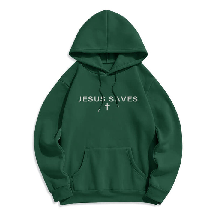 Christianartworkshop Sudadera con capucha forrada de felpa estilo streetwear con estampado de Jesús es Rey - image 14