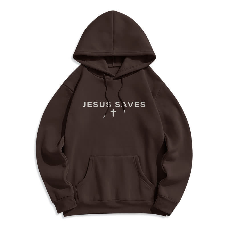 Christianartworkshop Sudadera con capucha forrada de felpa estilo streetwear con estampado de Jesús es Rey - image 20