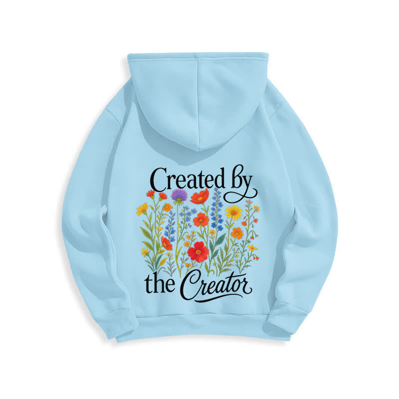 Christianartworkshop Sudadera con capucha y estampado floral en la espalda, creada por el creador. - image 4
