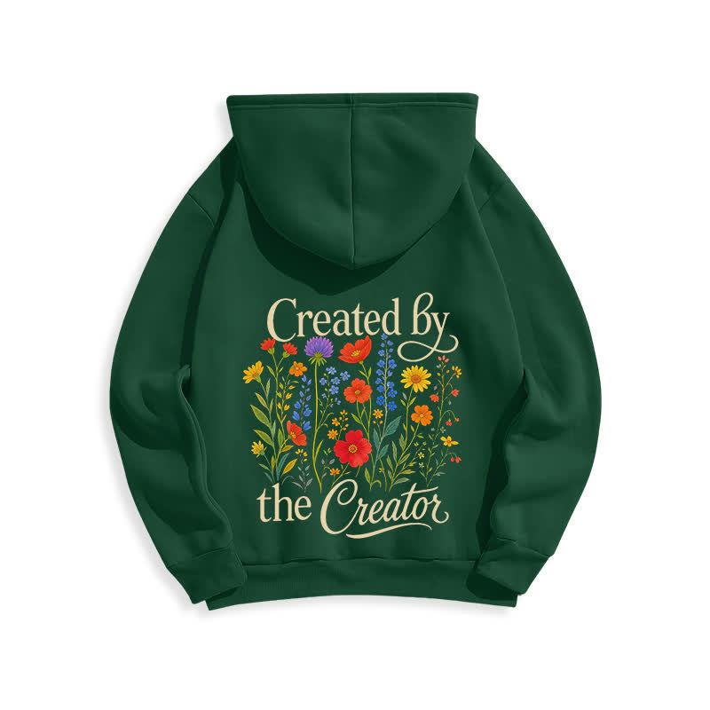 Christianartworkshop Sudadera con capucha y estampado floral en la espalda, creada por el creador. - image 22
