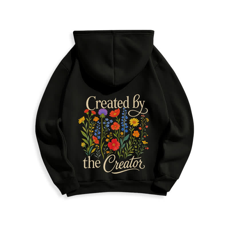 Christianartworkshop Sudadera con capucha y estampado floral en la espalda, creada por el creador. - image 7