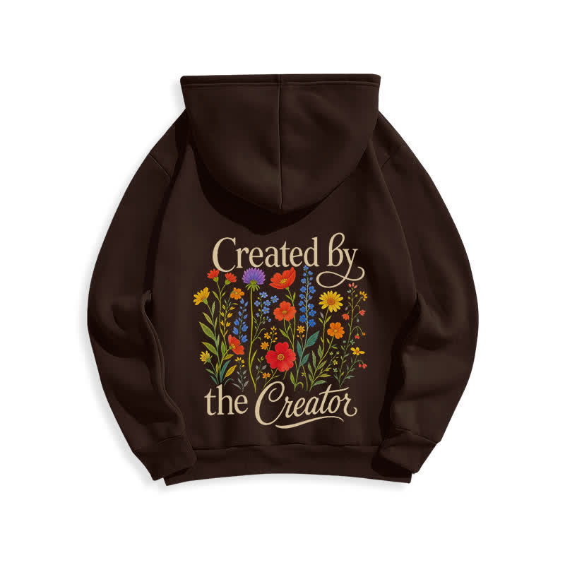 Christianartworkshop Sudadera con capucha y estampado floral en la espalda, creada por el creador. - image 13
