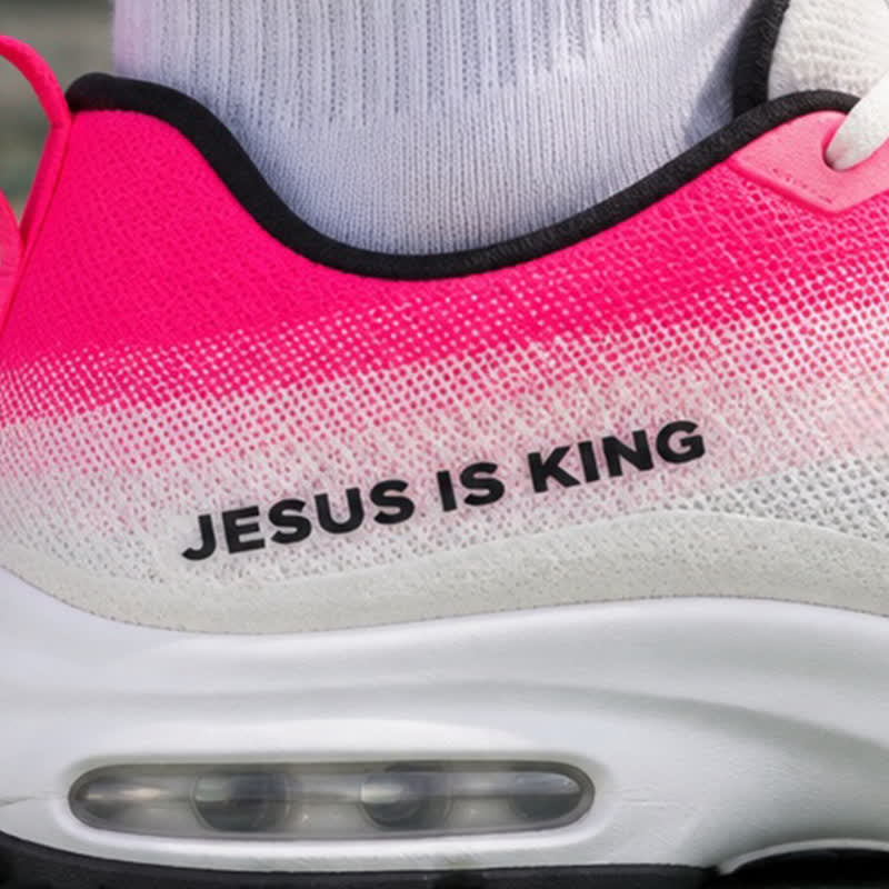 Christianartworkshop Calcomanía de plástico para zapatos con la frase "Jesús es Rey": Emblema de la Soberanía Real Celestial. - image 5