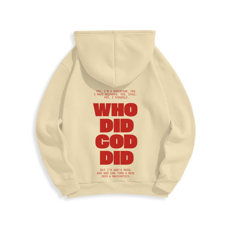 Christianartworkshop Sudadera con capucha roja estilo streetwear "Dios está en ti" - image 19
