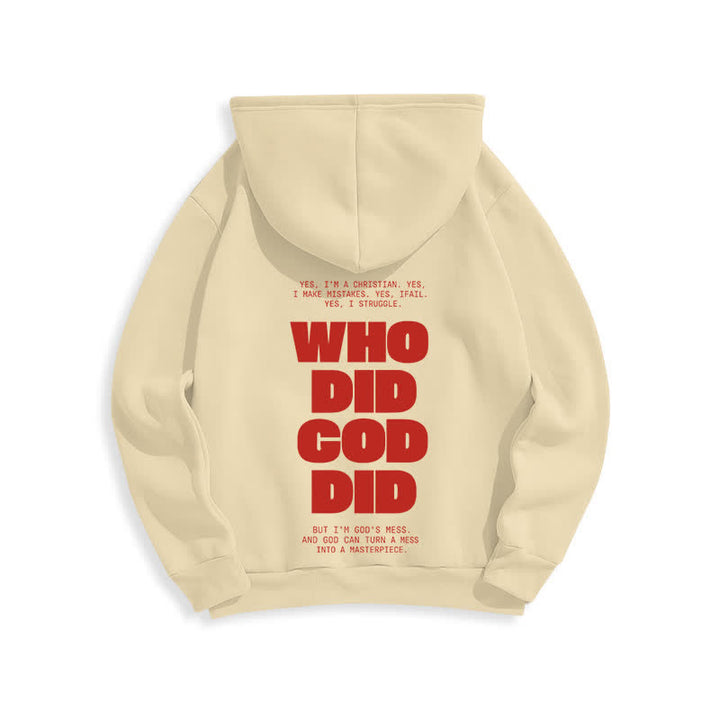 Christianartworkshop Sudadera con capucha roja estilo streetwear "Dios está en ti" - image 19