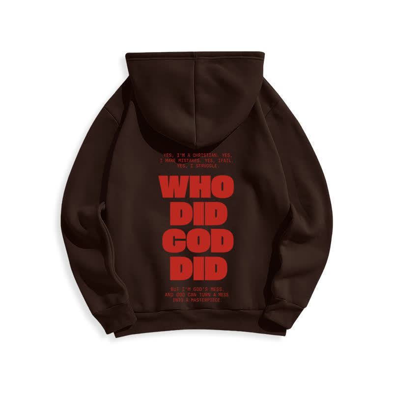 Christianartworkshop Sudadera con capucha roja estilo streetwear "Dios está en ti" - image 10