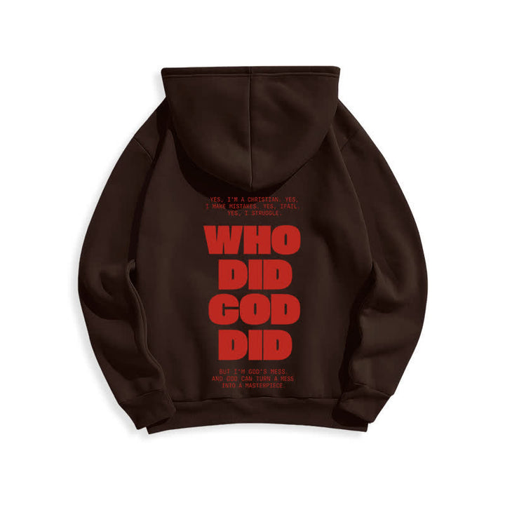 Christianartworkshop Sudadera con capucha roja estilo streetwear "Dios está en ti" - image 10