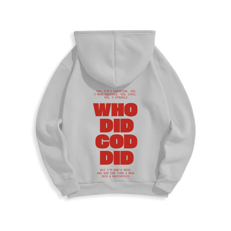 Christianartworkshop Sudadera con capucha roja estilo streetwear "Dios está en ti" - image 13