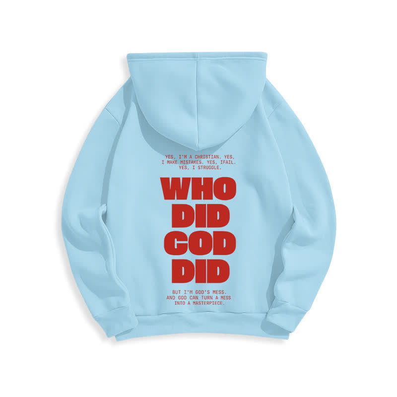 Christianartworkshop Sudadera con capucha roja estilo streetwear "Dios está en ti" - image 16