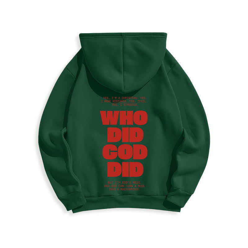 Christianartworkshop Sudadera con capucha roja estilo streetwear "Dios está en ti" - image 22