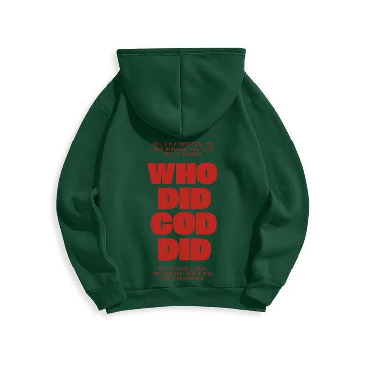 Christianartworkshop Sudadera con capucha roja estilo streetwear "Dios está en ti" - image 22