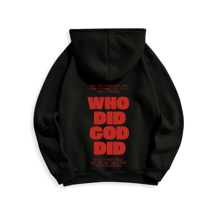 Christianartworkshop Sudadera con capucha roja estilo streetwear "Dios está en ti" - image 7